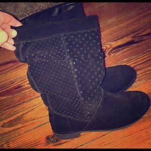 Toms mid-calf black boots